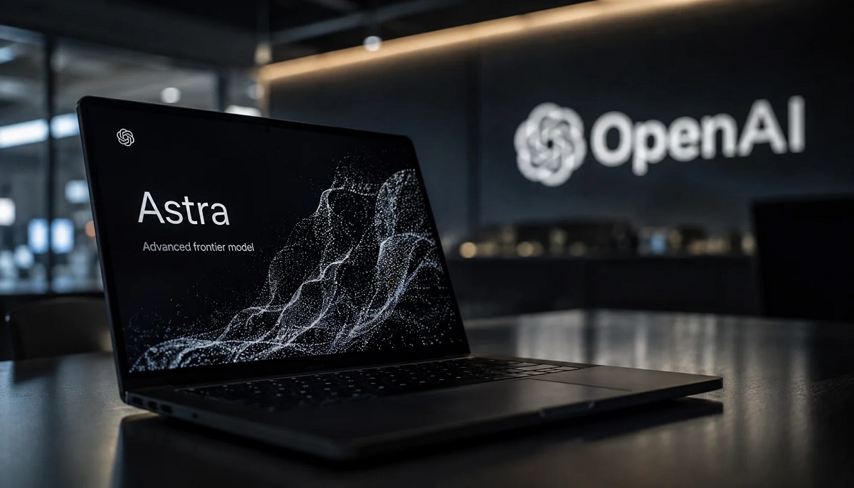 Ноутбук із назвою моделі OpenAI Astra